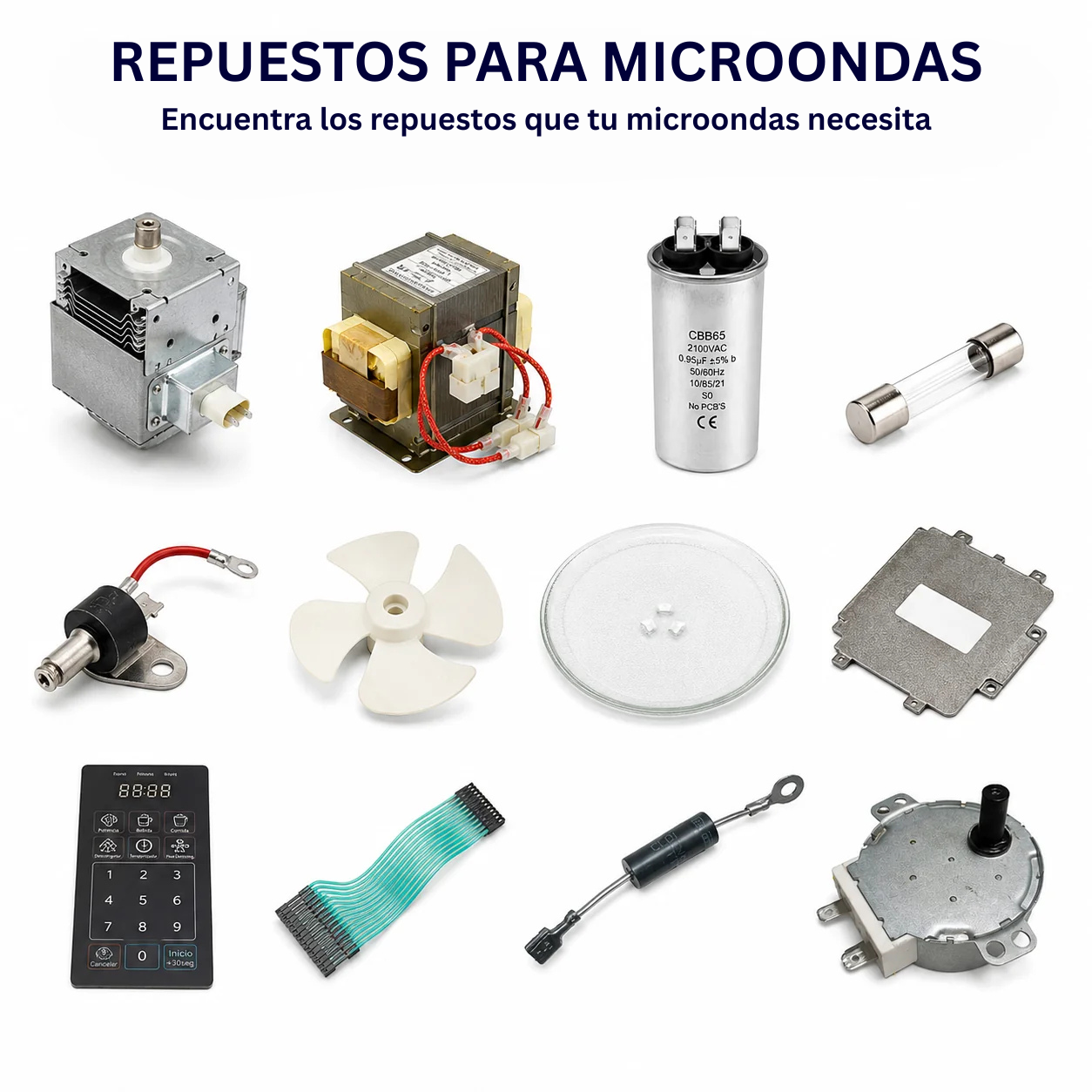 Repuestos para microondas