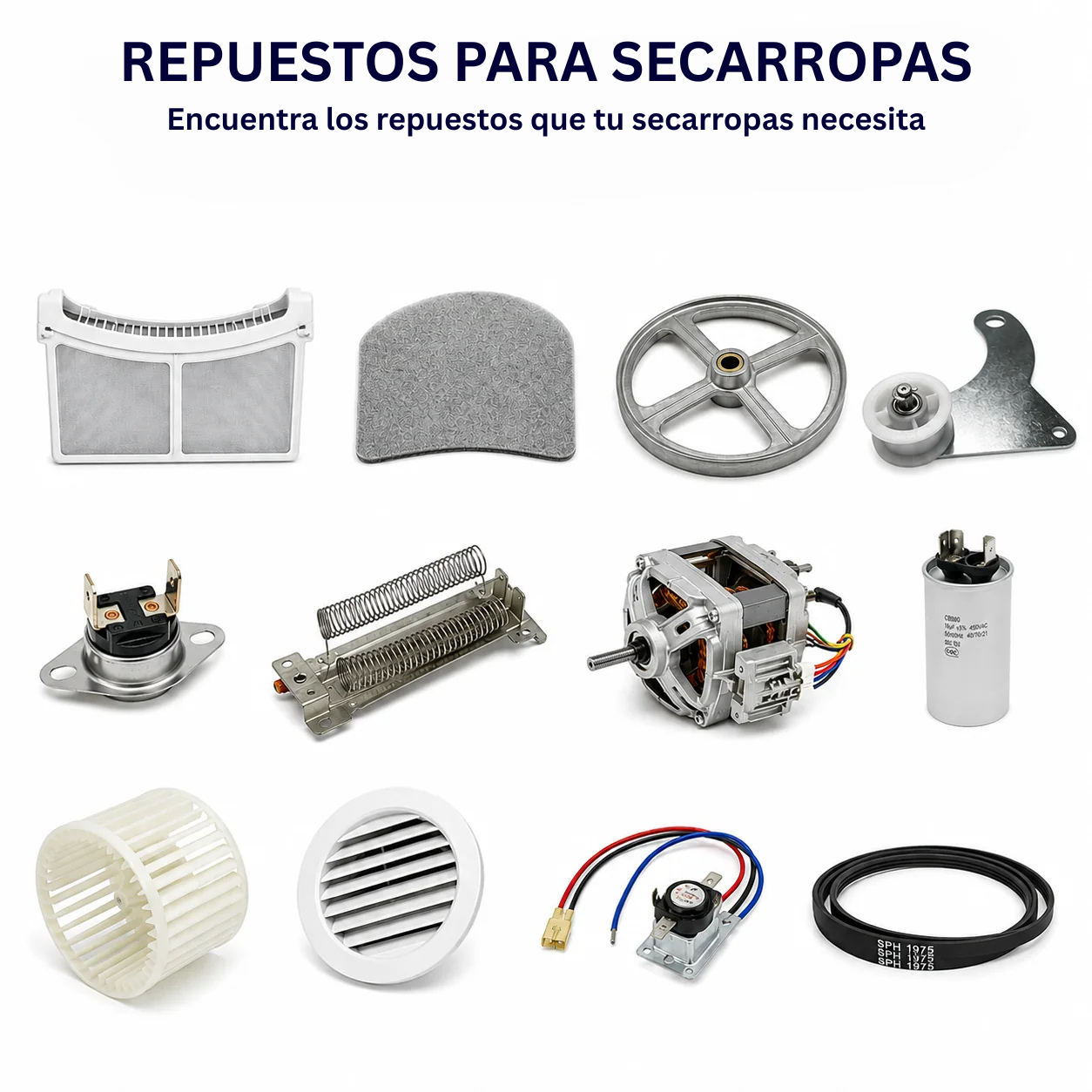 Repuestos para secarropas