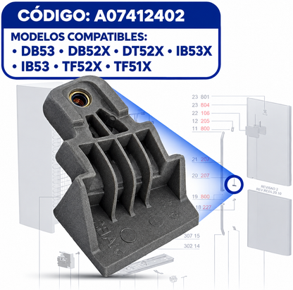 Soporte de manija para refrigerador Electrolux - A07412402
