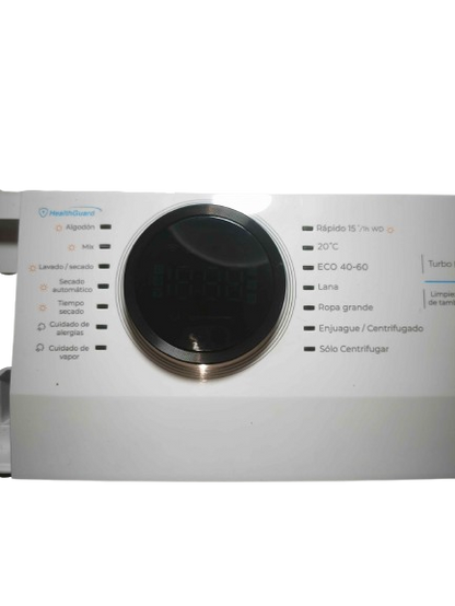 Placa display y panel frontal lavasecarropas Midea