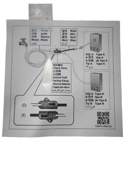 Kit de instalación rápida para agua refrigerador Samsung