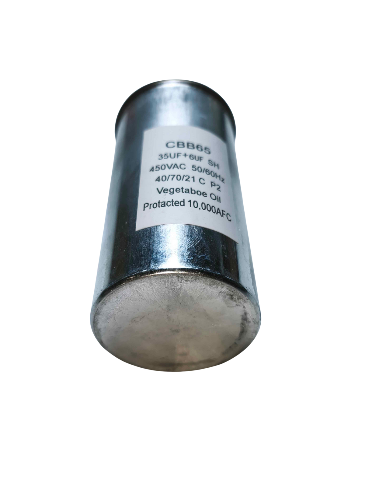 Capacitor / condensador 35 mf +6 mf metal - 450 V