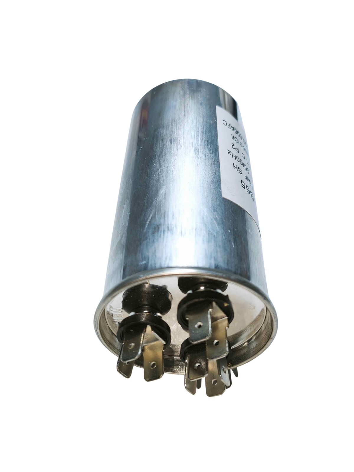 Capacitor / condensador 35 mf +6 mf metal - 450 V