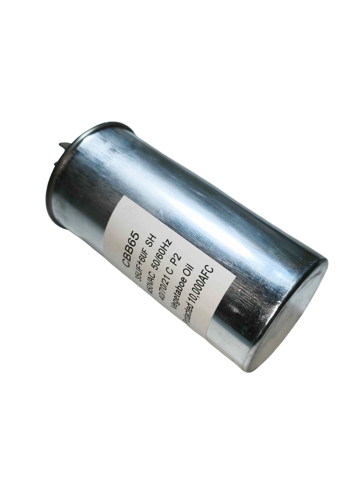 Capacitor / condensador 35 mf +6 mf metal - 450 V