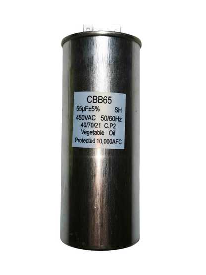 Capacitor / condensador 55 mf metal - 450 V