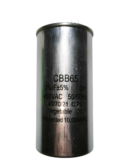 Capacitor / condensador 25 mf metal - 450 V