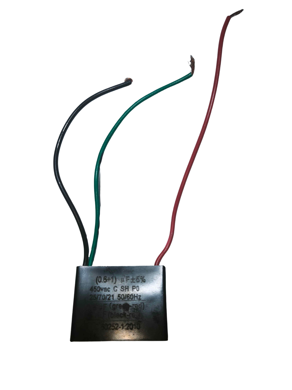 Capacitor / condensador 0.60 + 1 mf - 450 V