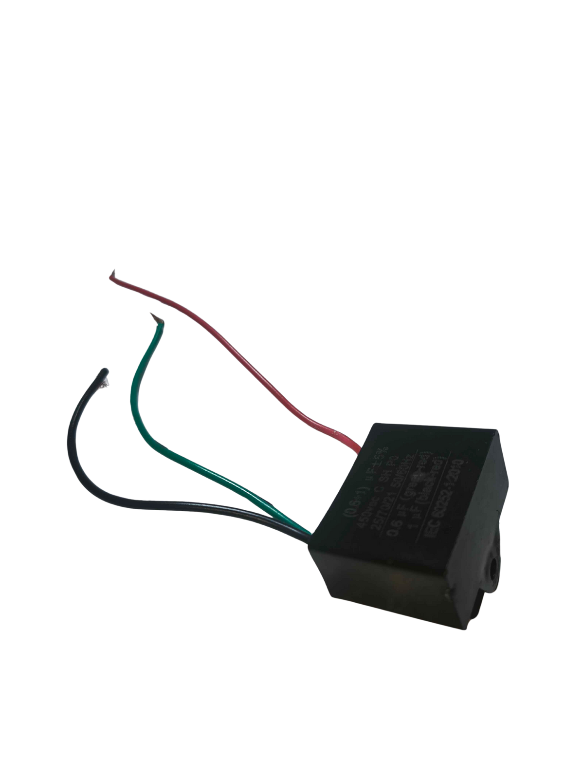 Capacitor / condensador 0.60 + 1 mf - 450 V