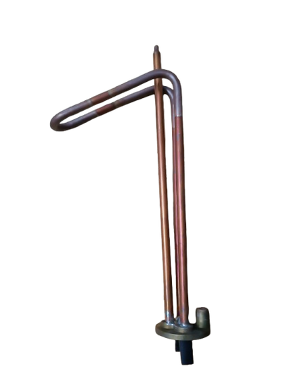 Resistencia calefón 1500 W - china 90º platina