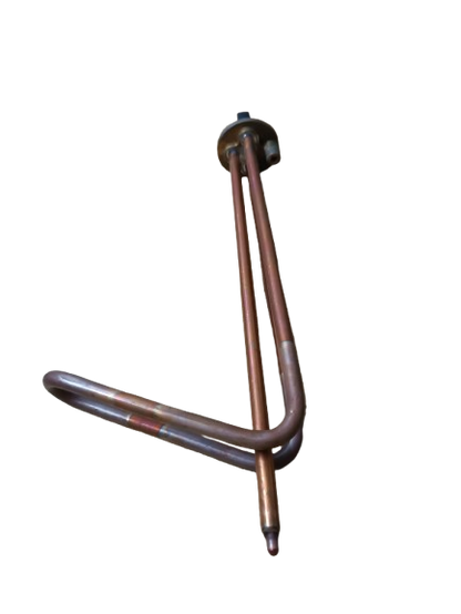 Resistencia calefón 1500 W - china 90º platina